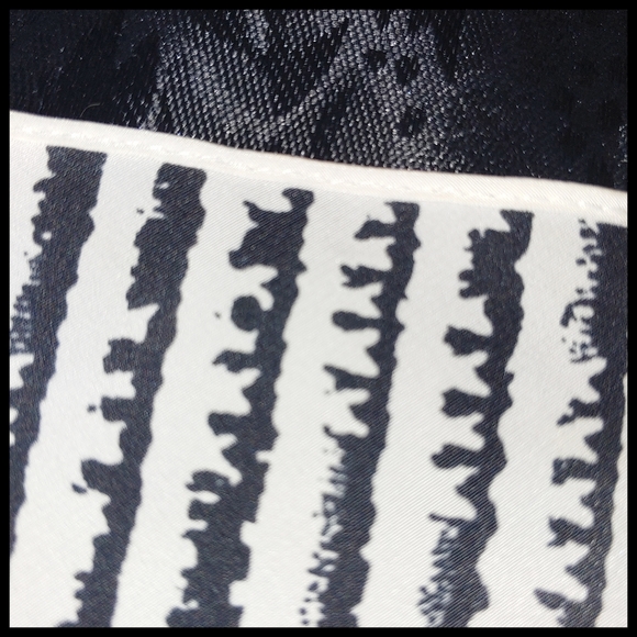 Vintage Cream, Red, and Black Scarf - Picture 5 of 5